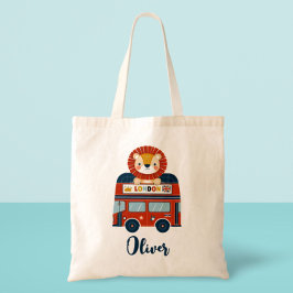 Bolso De Tela Autobús y Cute de Leones de Londres
