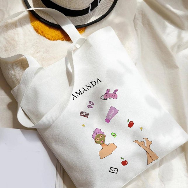 Bolso De Tela Autocuidado, ilustracion de moda (Subido por el creador)