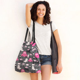 Bolso De Tela Automóviles para niños de la ciudad