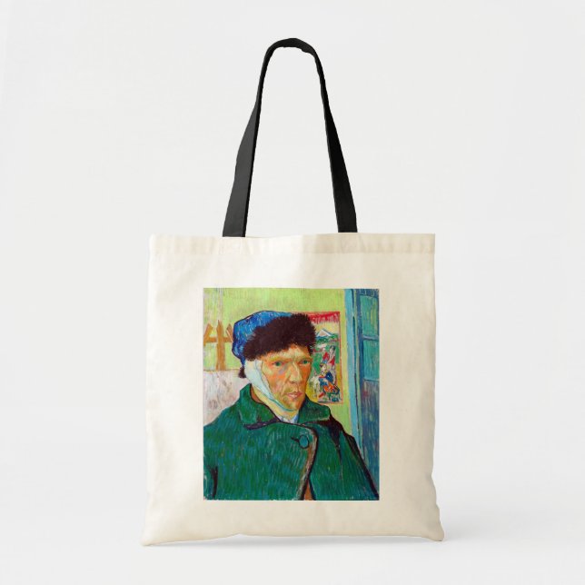 Bolso De Tela Autoretrato con un oído enmascarado, Van Gogh (Frente)