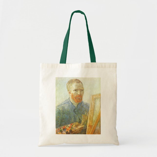Bolso De Tela Autoretrato frente a Easel, Vincent van Gogh (Frente)