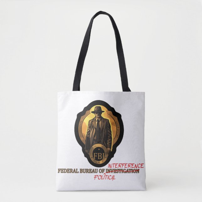 Bolso De Tela Autoridad de armas: Los corruptos del FBI (Anverso)