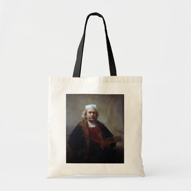 Bolso De Tela Autorretrato con dos círculos, Rembrandt (Frente)
