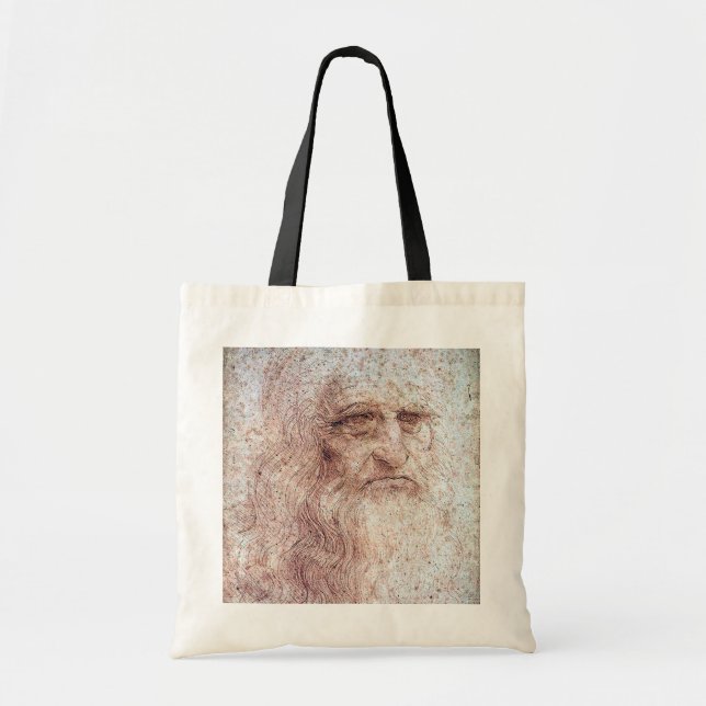 Bolso De Tela Autorretrato, Leonardo da Vinci (Frente)