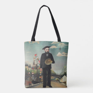 Bolso De Tela Autorretrato Paisaje 1890, Henri Rousseau