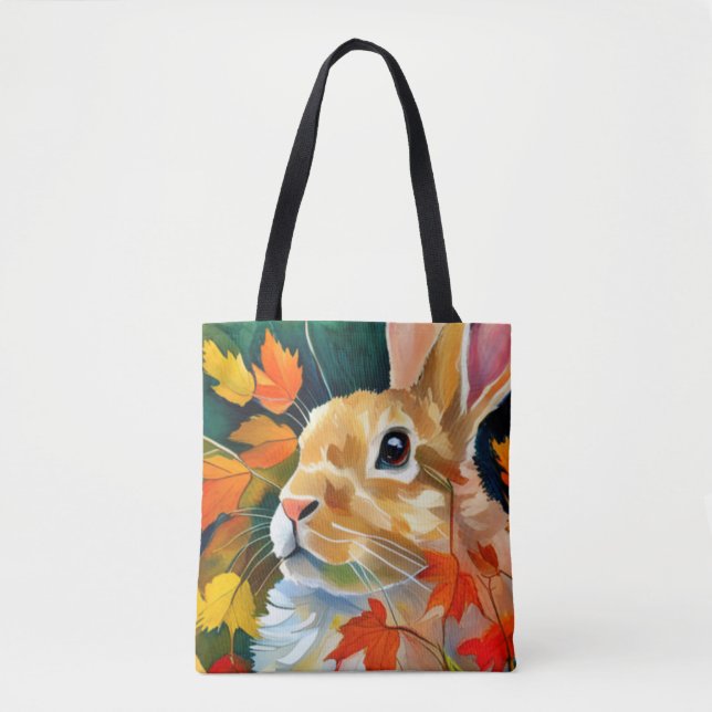 Bolso De Tela Autumn Bunny (Anverso)