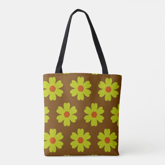 Bolso De Tela Autumn Daisies (Reverso)