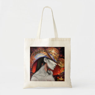 Bolso De Tela Autumn Lady Tote Bag - Arte de pintura