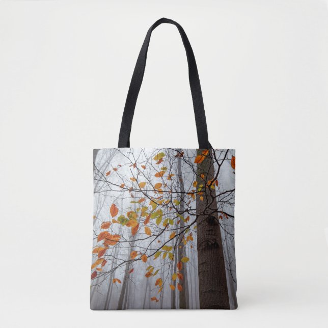 Bolso De Tela Autumn leaves fallen forest leaf (Anverso)