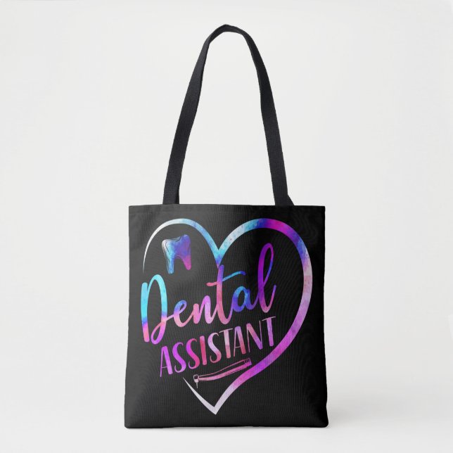 Bolso De Tela Auxiliar Dental Auxiliar Dental (Anverso)