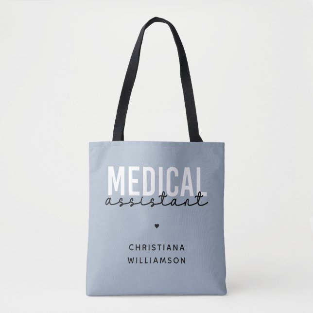Bolso De Tela Auxiliar Médico personalizado | Regalo de ayudante (Anverso)