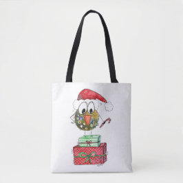 Bolso De Tela Ave caprichosa de los Navidades