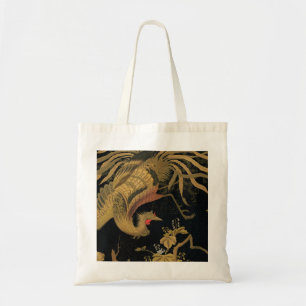 Bolso De Tela Ave dorado de gallo clásico japonés antiguo