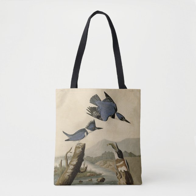 Bolso De Tela Ave salvaje Audubon Belt Kingfisher (Anverso)