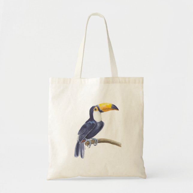 Bolso De Tela Ave tropical toscana (Frente)