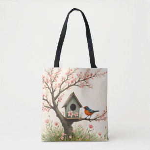 Bolso De Tela Ave y Aves de Arte Popular