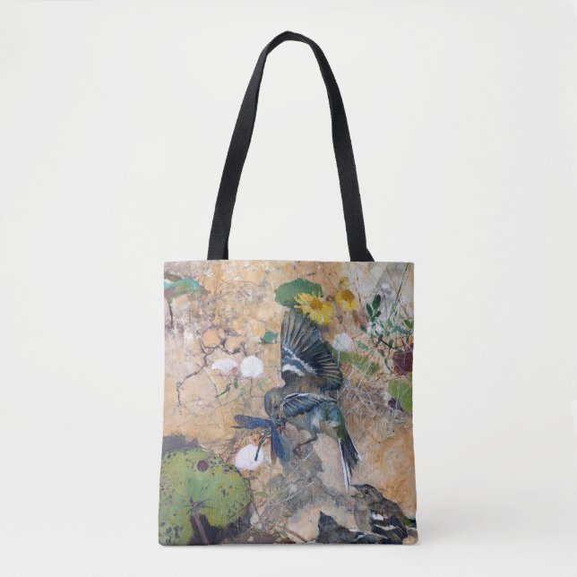 Bolso De Tela Ave y libélula, Bruno Liljefors (Anverso)