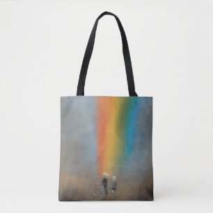 Bolso De Tela Aventura arcoiris Tote Bag
