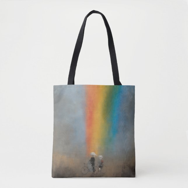Bolso De Tela Aventura arcoiris Tote Bag (Anverso)