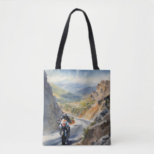 Bolso De Tela Aventura de alta velocidad en el vibrante paisaje