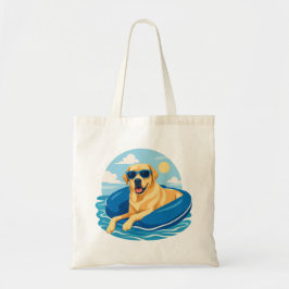Bolso De Tela Aventura de barco de verano del Labrador Retriever