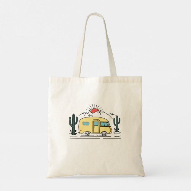 Bolso De Tela Aventura de camping (Reverso)