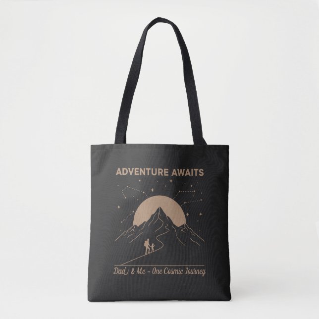 Bolso De Tela Aventura de Papá Cósmico y Yo (Anverso)