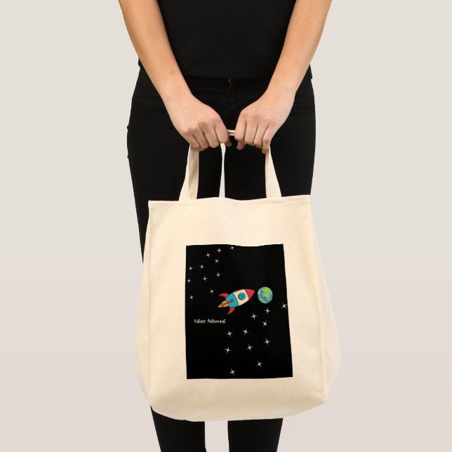 Bolso De Tela Aventura espacial del futuro astronauta Tote Bag (Anverso (producto))