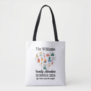 Bolso De Tela Aventura Familiar Senderismo Camping Amor al coraz