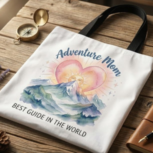 Bolso De Tela Aventura Mamá Acuarela Montañas - Mejor Guía en