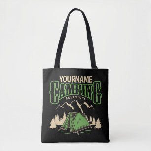 Bolso De Tela Aventura personalizada de camping en campamento fa