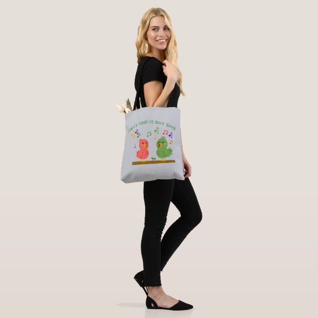 Bolso De Tela Aves cantantes (Puesto)