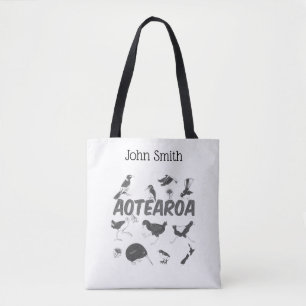 Bolso De Tela Aves de Aotearoa