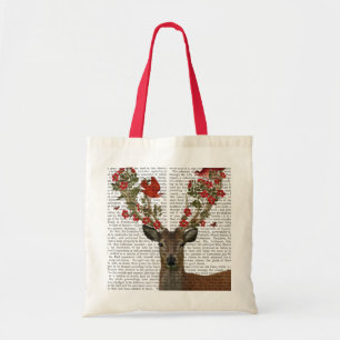 Bolso De Tela Aves de ciervo y amor 2