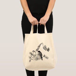 Bolso De Tela Aves de época