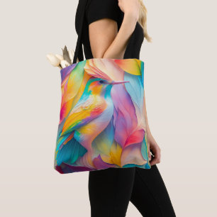 Bolso De Tela Aves de fantasía Pájaro de seda