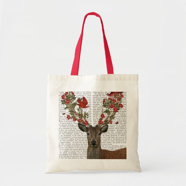 Bolso De Tela Aves de venado y amor 2 (Frente)