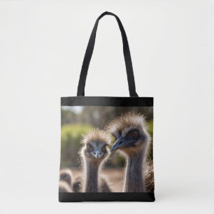 Bolso De Tela Aves Emu