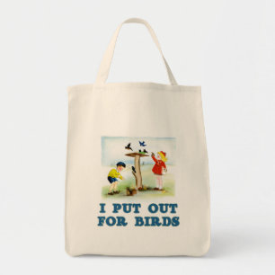 Bolso De Tela Aves (niños)