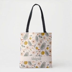 Bolso De Tela Aves pequeñas dulces Tote Bag