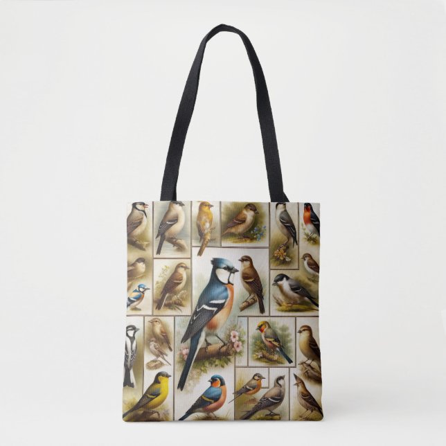 Bolso De Tela Aves tempranas (Anverso)
