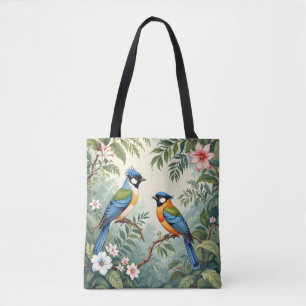 Bolso De Tela Aves tropicales en la selva