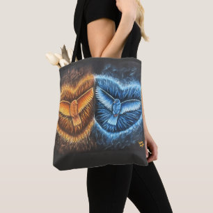 Bolso De Tela Aves volando juntas-