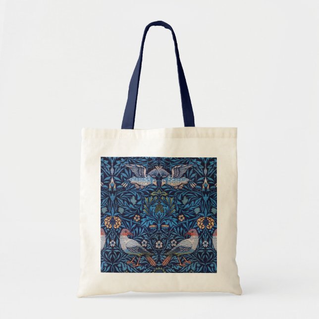 Bolso De Tela Aves, William Morris (Frente)