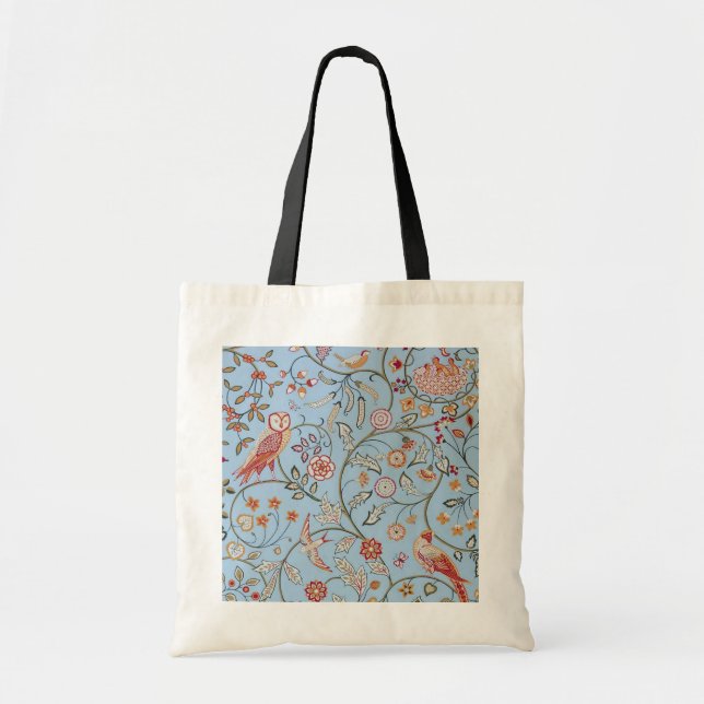 Bolso De Tela Aves y flores, William Morris (Frente)