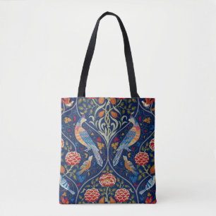 Bolso De Tela Aves y flores, William Morris