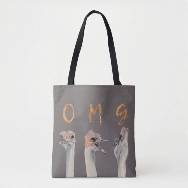 Bolso De Tela Avestruces de OMG (Anverso)