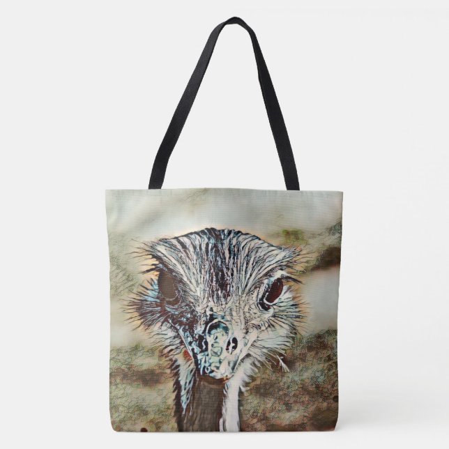 Bolso De Tela avestruz de toony (Anverso)