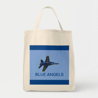 Bolso De Tela Avión Ángel Azul
