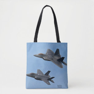 Bolso De Tela Avión de combate F-35 y F-22